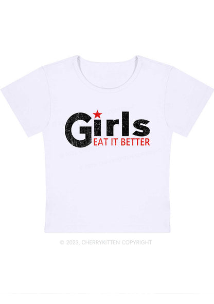 Curvy Girls Eat It Better Baby Tee Cherrykitten