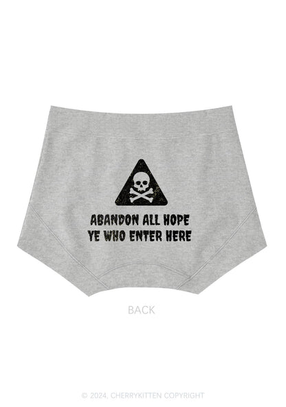 Abandon All Hope Y2K Mid Rise Waist Boyshort Cherrykitten