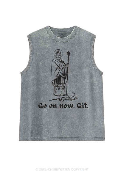 Go On Now Git St St Patricks Y2K Washed Tank Cherrykitten