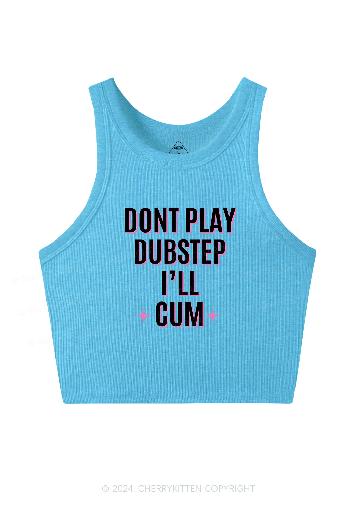 Dont Play Dubstep Y2K Crop Tank Top Cherrykitten