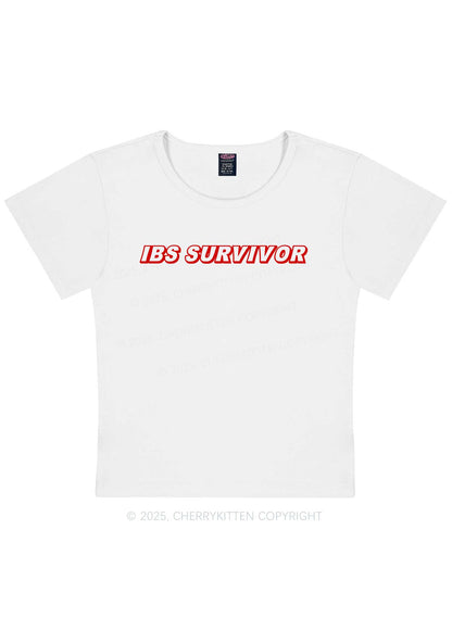 IBS Survivor Y2K Baby Tee Cherrykitten