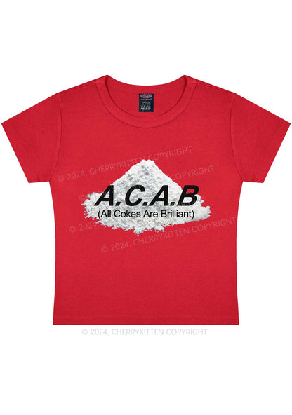 Cokes Are Brilliant Y2K Baby Tee Cherrykitten