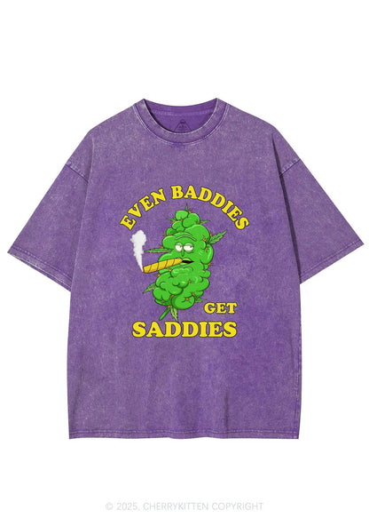 Baddie Smoker Y2K Washed Tee Cherrykitten