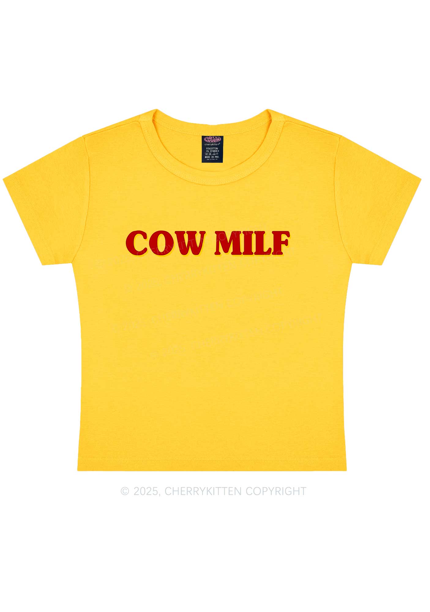 Cow Mxxf Y2K Baby Tee Cherrykitten