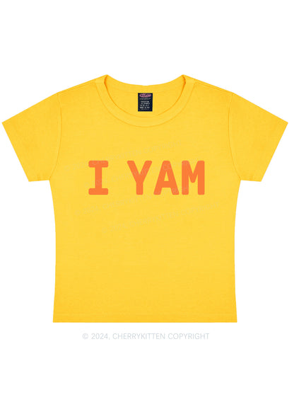 I Yam Y2K Valentine's Day Baby Tee Cherrykitten