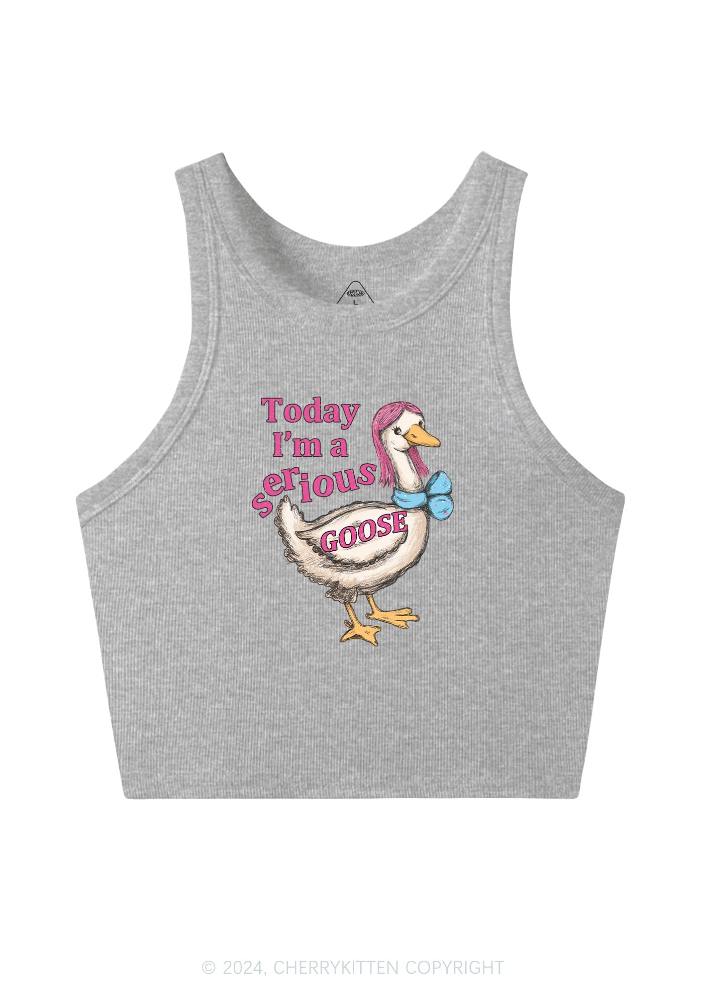 Serious Goose Y2K Crop Tank Top Cherrykitten