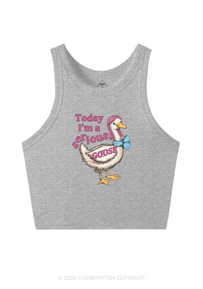 Serious Goose Y2K Crop Tank Top Cherrykitten