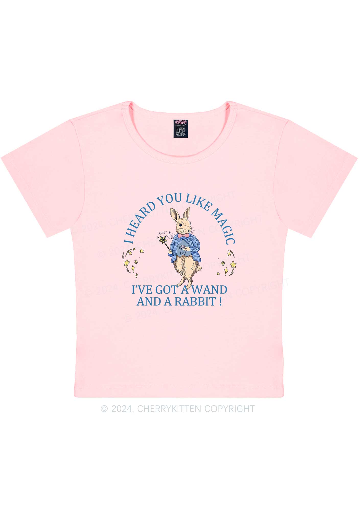 Wand Rabbit Y2K Baby Tee Cherrykitten