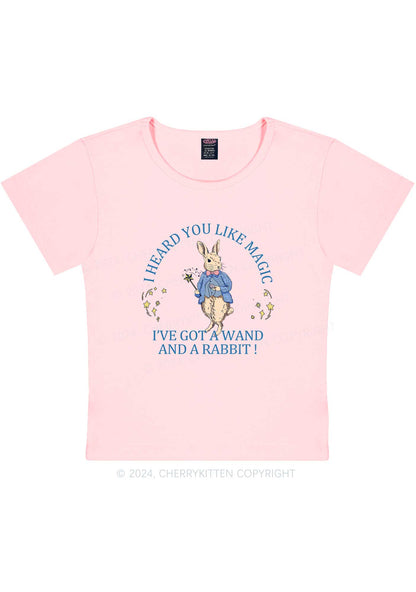 Wand Rabbit Y2K Baby Tee Cherrykitten