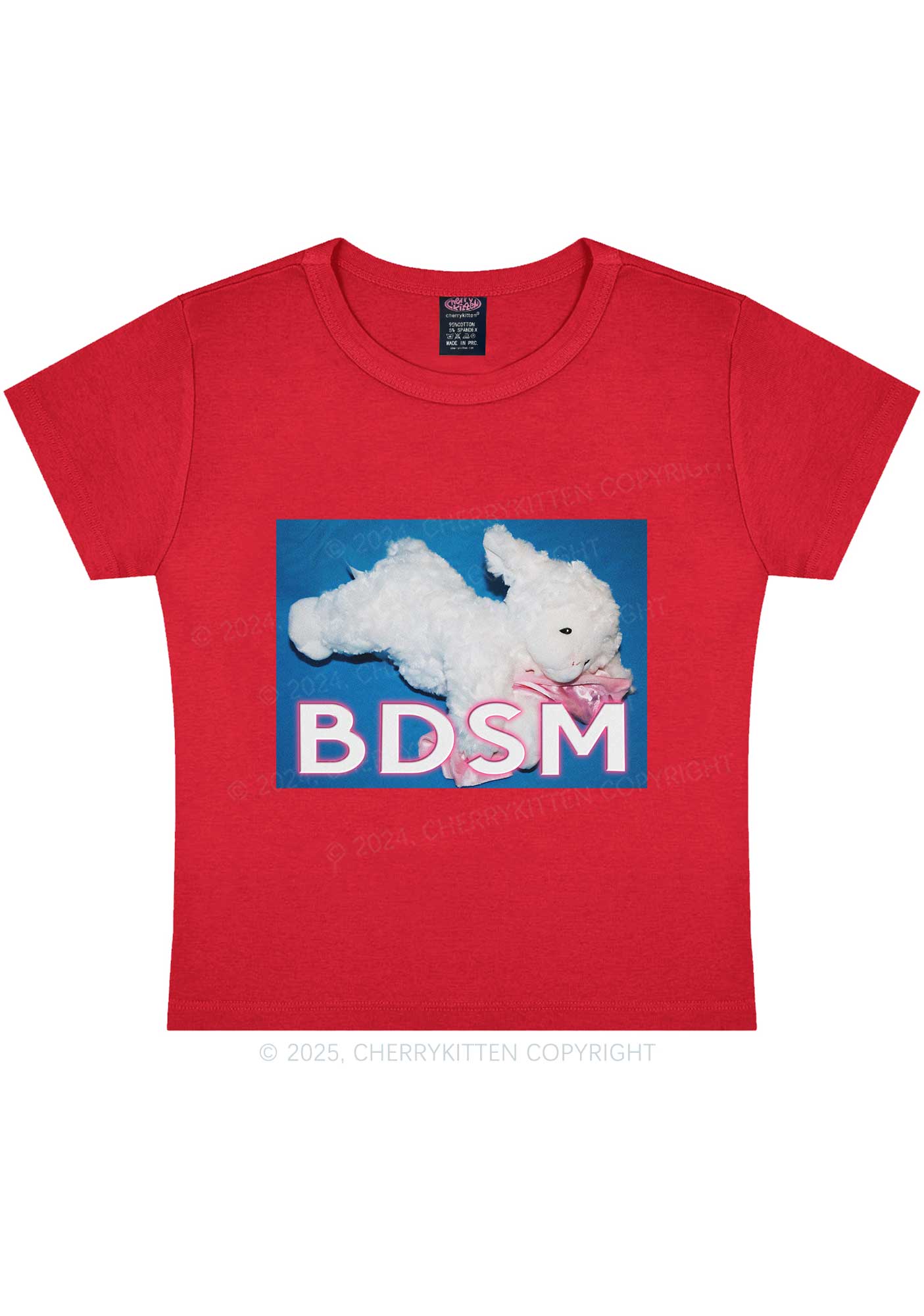 BDSM Goat Y2K Baby Tee Cherrykitten