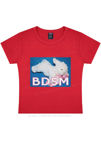 BDSM Goat Y2K Baby Tee Cherrykitten