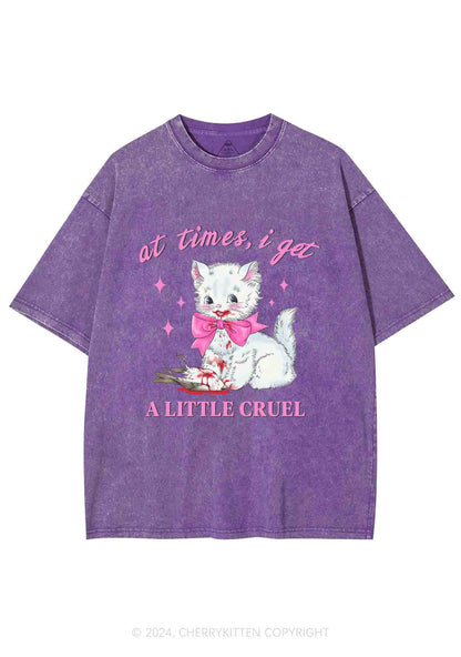 A Little Cruel Y2K Washed Tee Cherrykitten