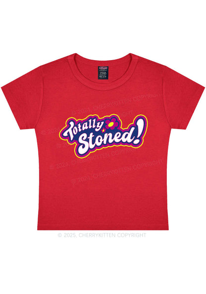 Totally Stoned Y2K Baby Tee Cherrykitten