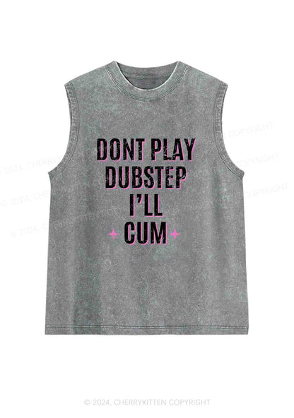 Dont Play Dubstep Y2K Washed Tank Cherrykitten