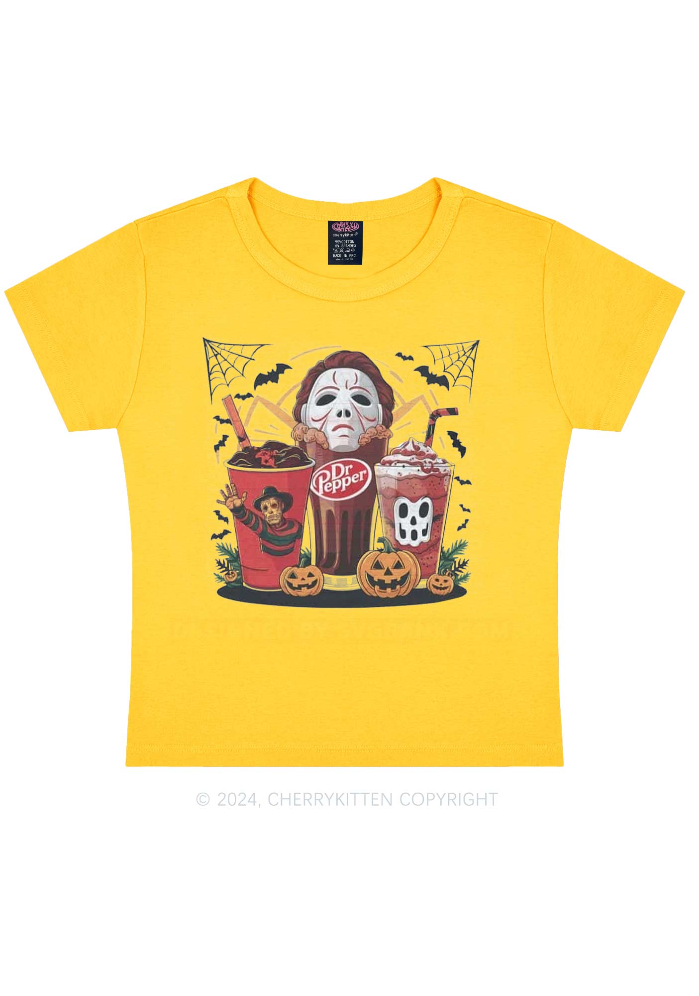 Halloween Coke Y2K Baby Tee Cherrykitten