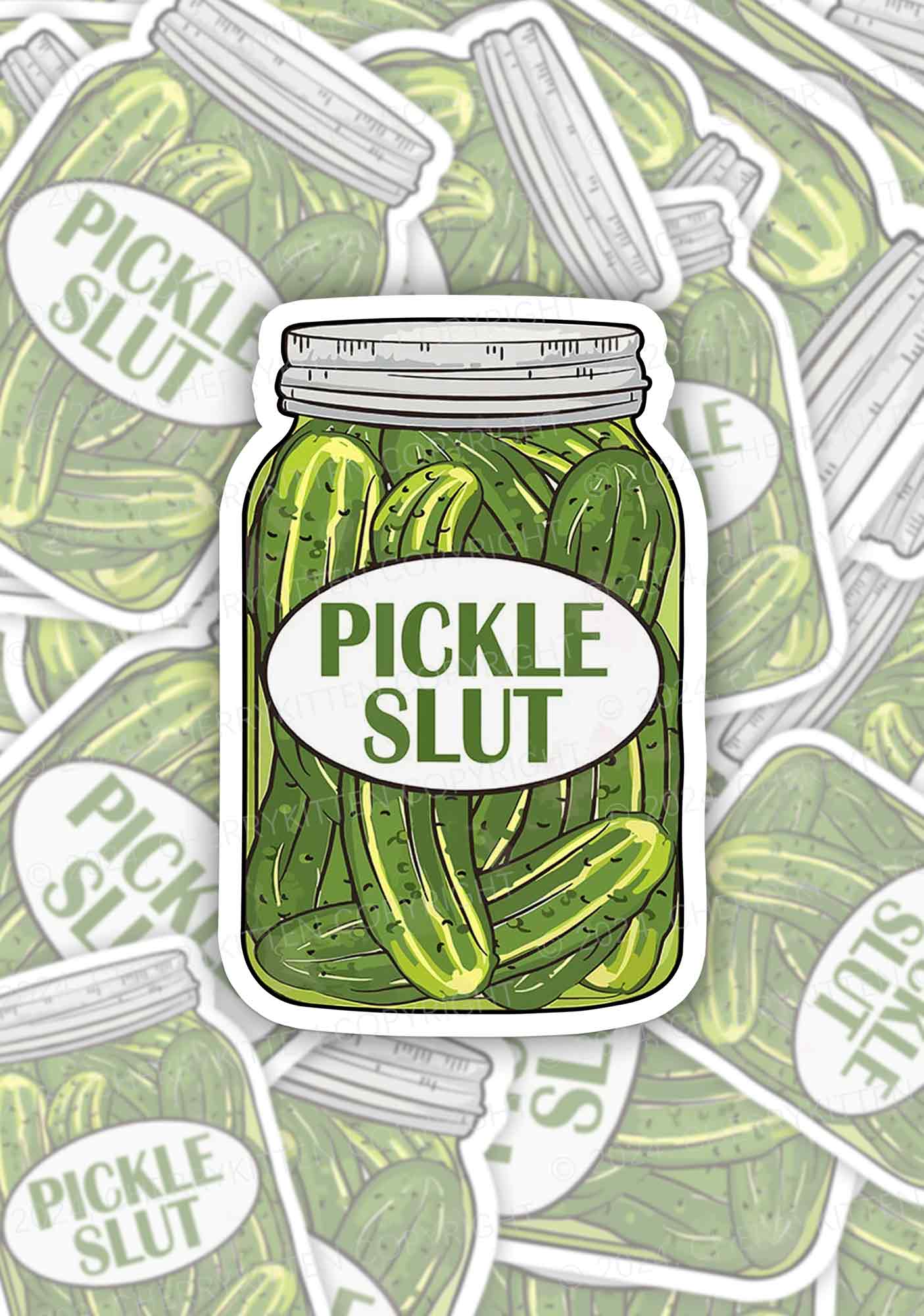 Pickle Slxt 1Pc Y2K Sticker Cherrykitten