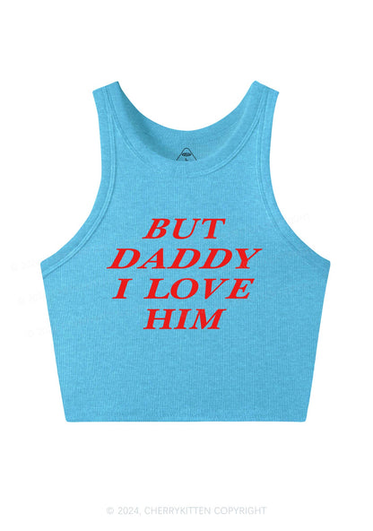 But Daddy I Love Him Y2K Crop Tank Top Cherrykitten