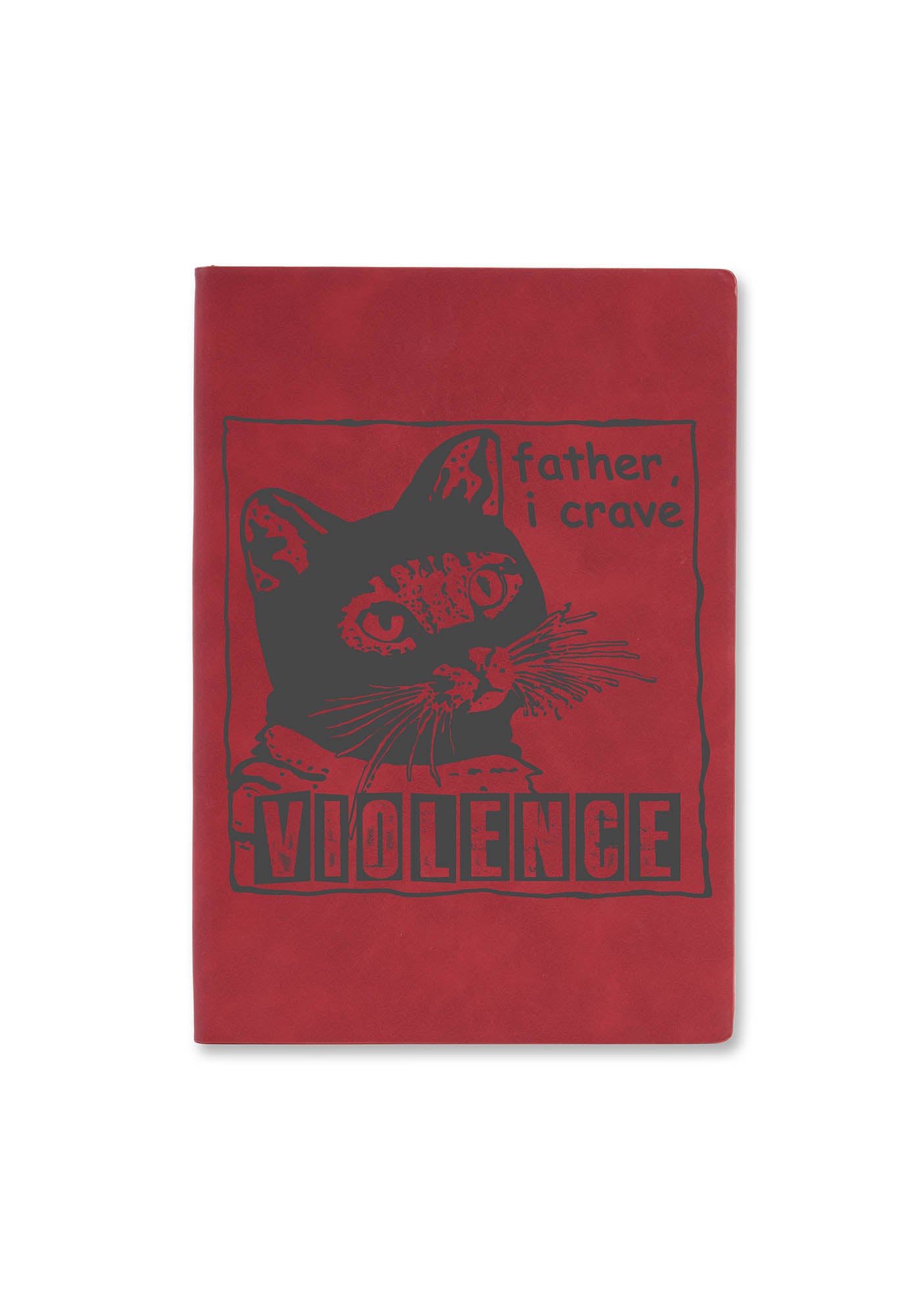 Father I Crave Violence Y2K Notebook Cherrykitten