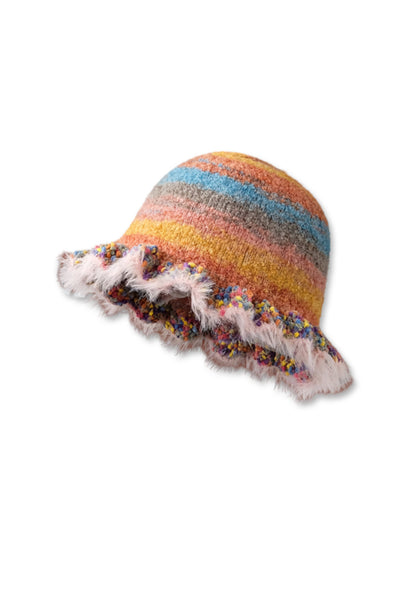 Colorful Woven Y2K Bucket Hat Cherrykitten