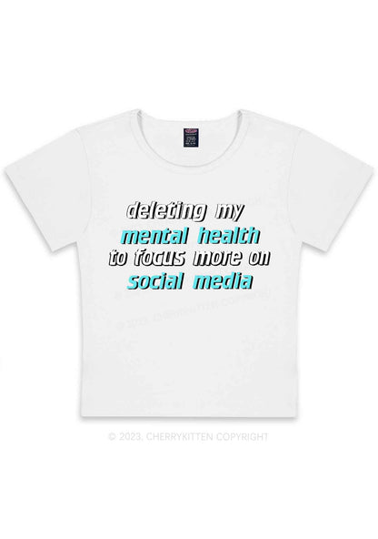 Curvy Deleting My Mental Health Y2K Baby Tee Cherrykitten