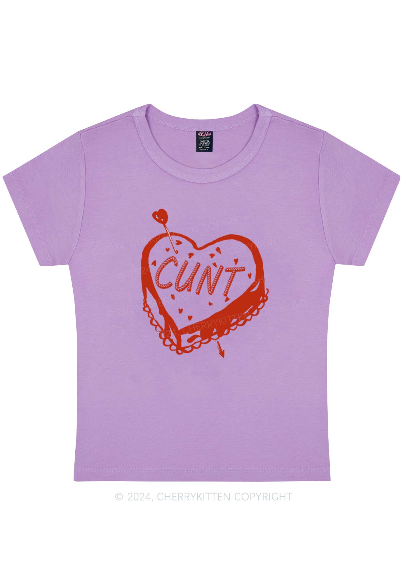 Cxxt Cake Y2K Valentine's Day Baby Tee Cherrykitten