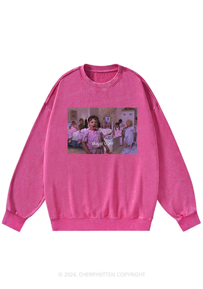 Boys Ugh Y2K Washed Sweatshirts Cherrykitten