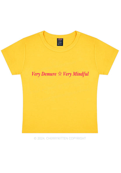 Very Demure Y2K Baby Tee Cherrykitten