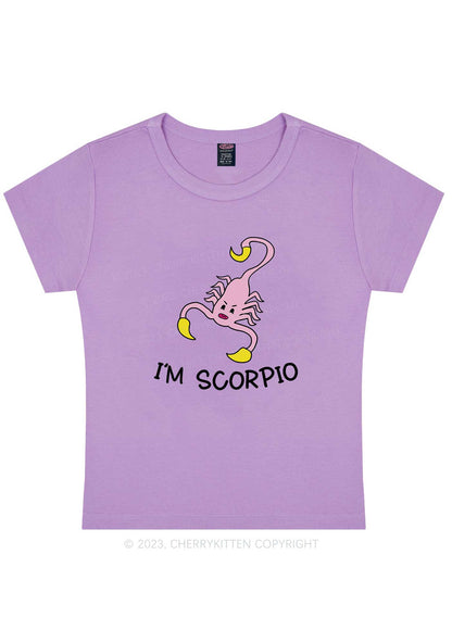 I'm Scorpio Y2K Baby Tee Cherrykitten