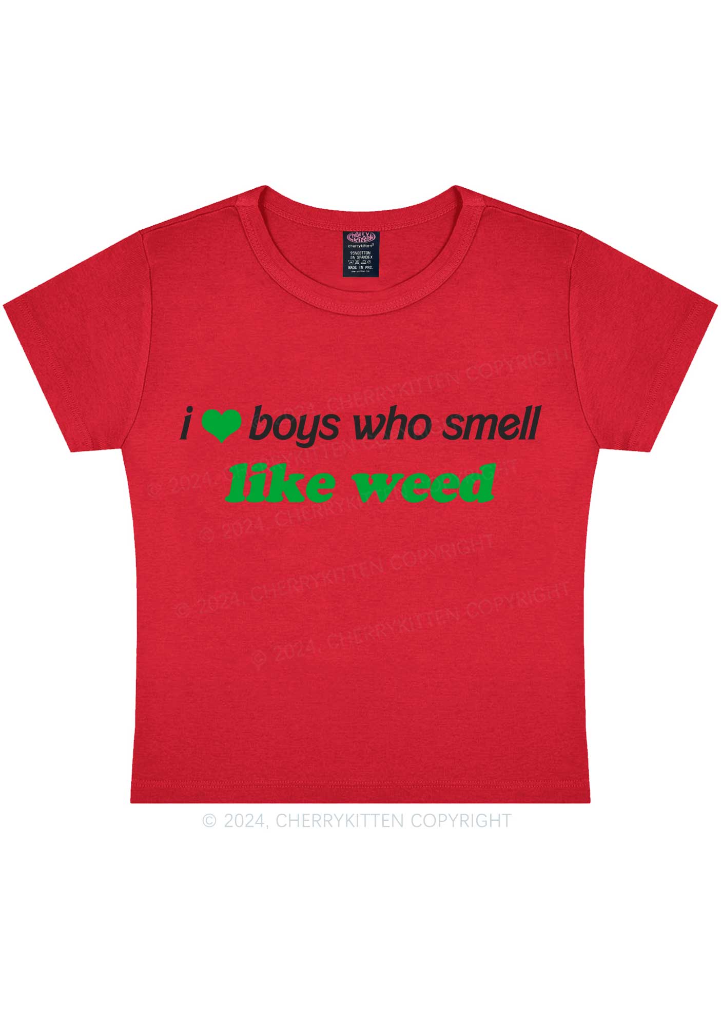 Boys Smell Like Wxxd Y2K Baby Tee Cherrykitten