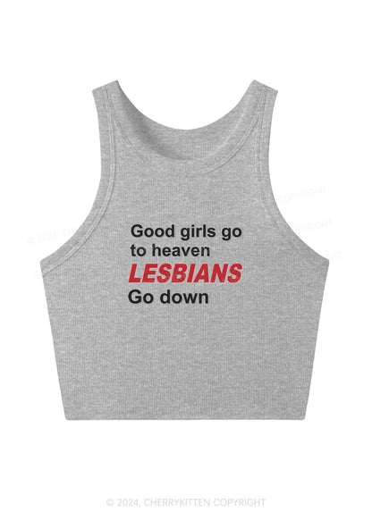 Good Girls Go To Heaven Y2K Crop Tank Top Cherrykitten