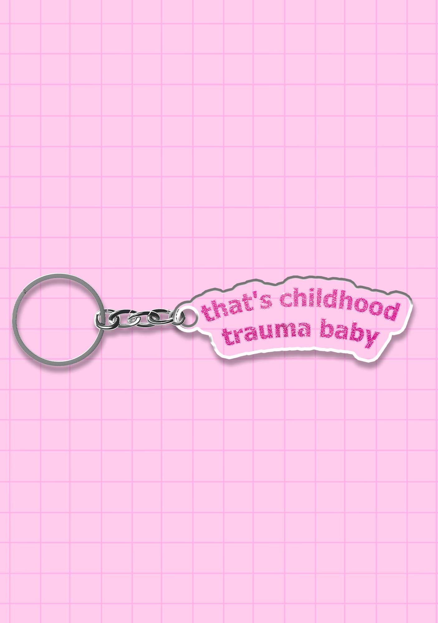 Childhood Trauma 1Pc Y2K Keychain Cherrykitten