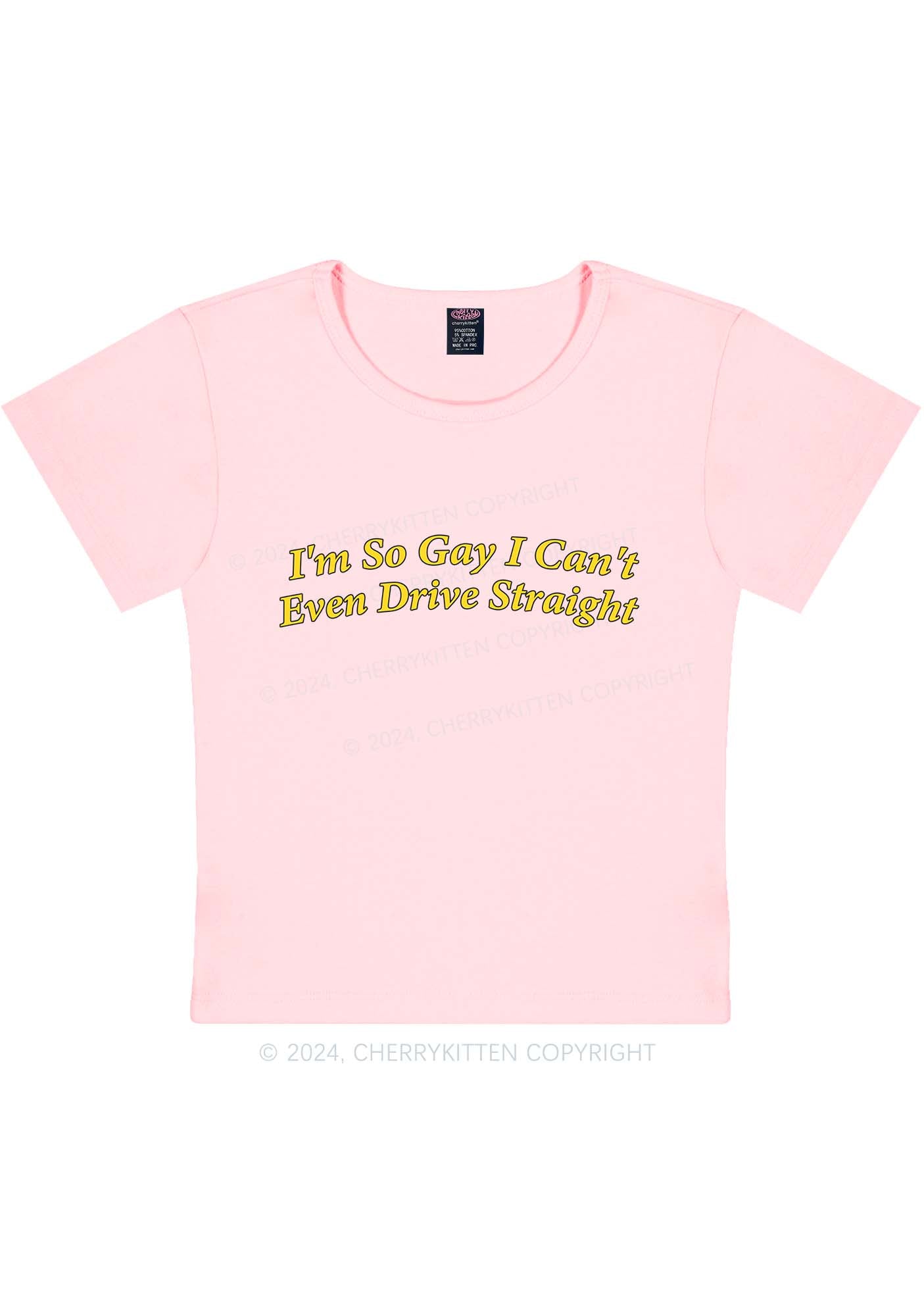 I'm So Gay Y2K Baby Tee Cherrykitten