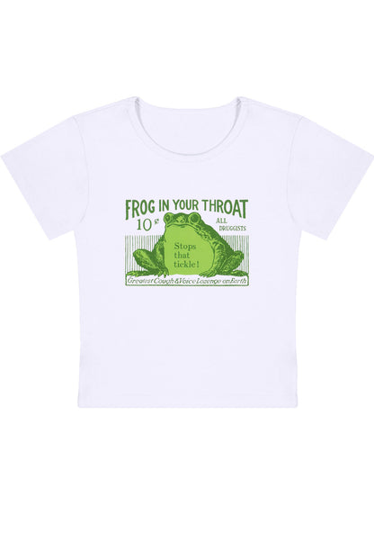 Curvy Frog In Your Throat Baby Tee