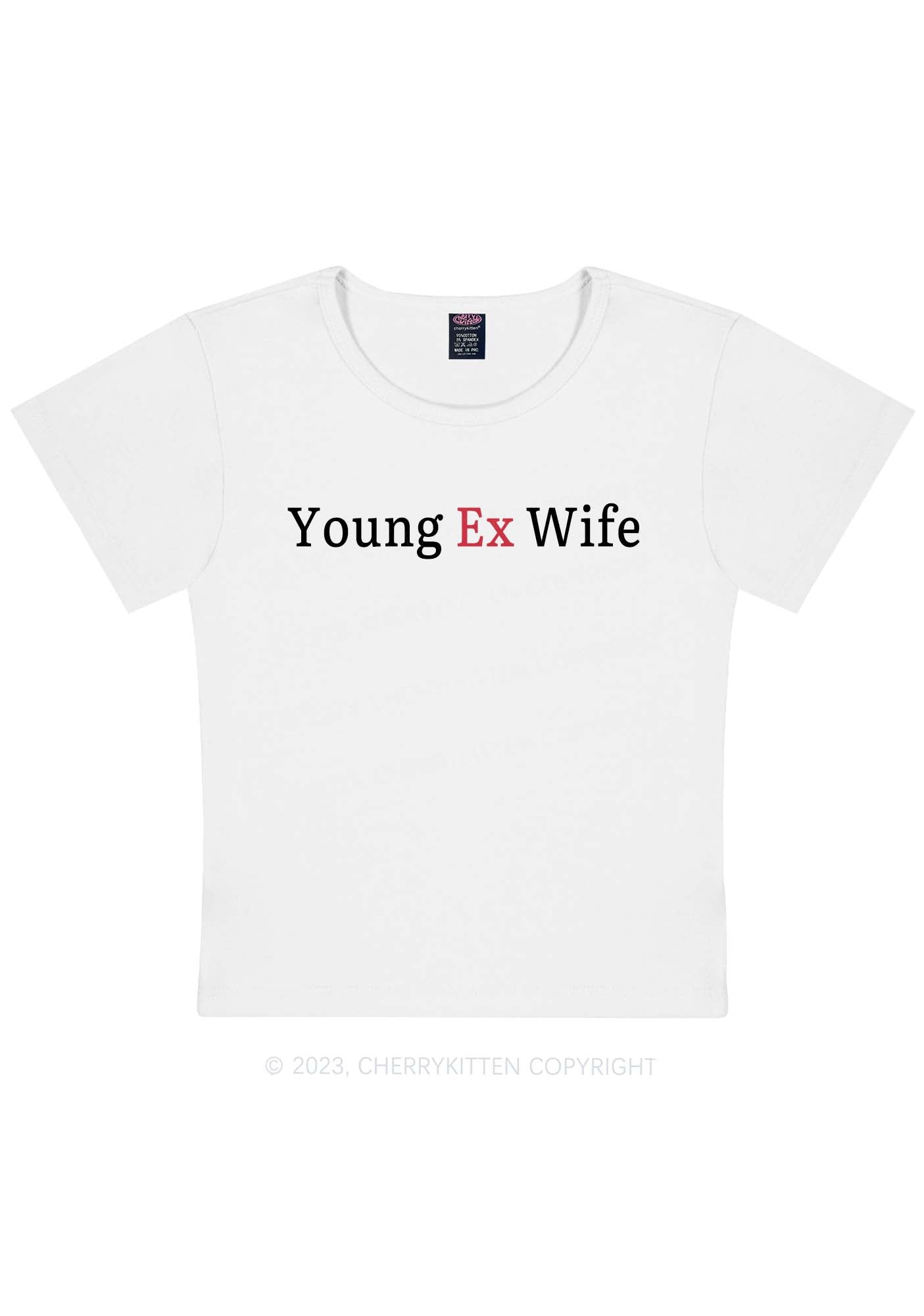 Young Ex Wife Y2K Baby Tee Cherrykitten