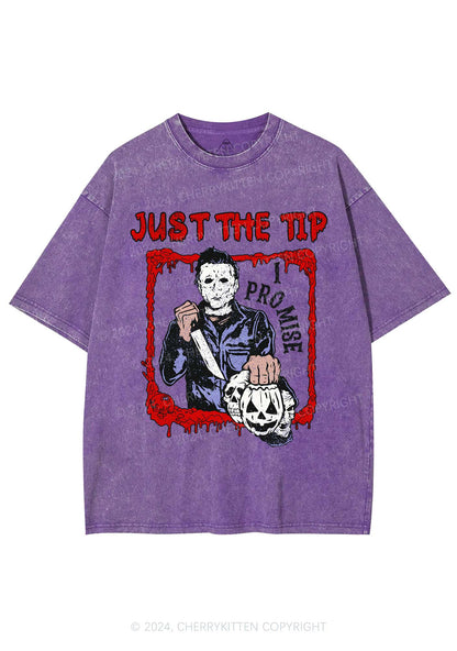 Halloween I Promise Y2K Washed Tee Cherrykitten