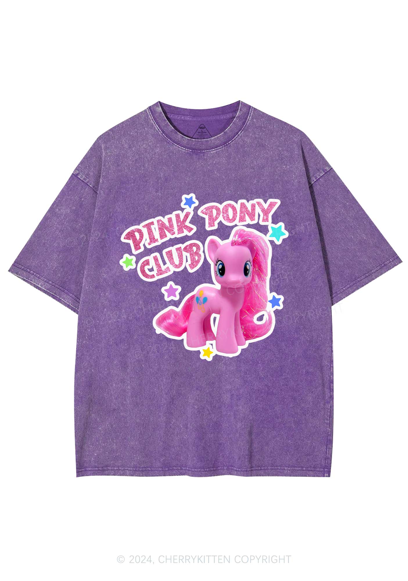 Pink Pony Y2K Washed Tee Cherrykitten