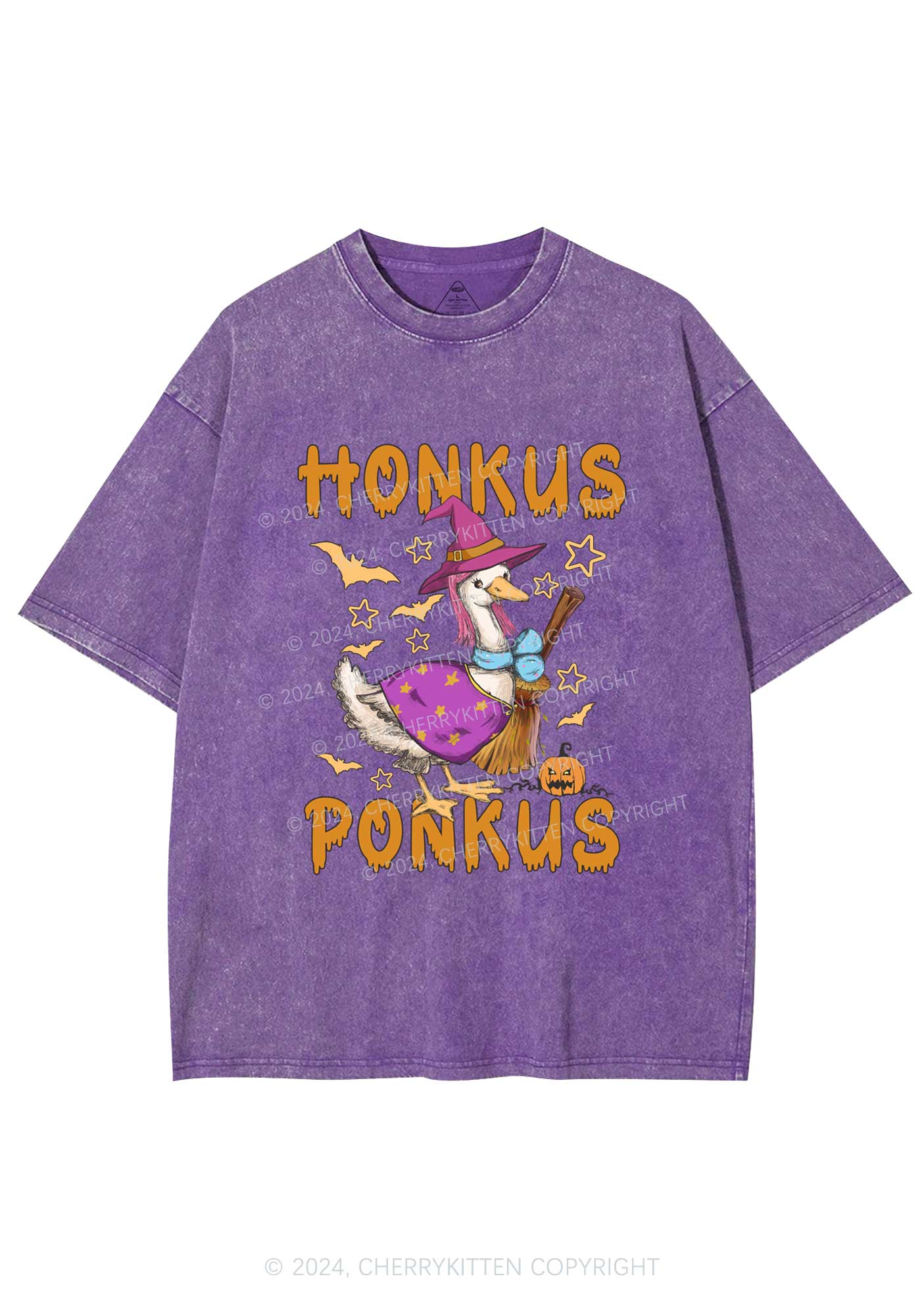 Honkus Ponkus Halloween Y2K Washed Tee Cherrykitten