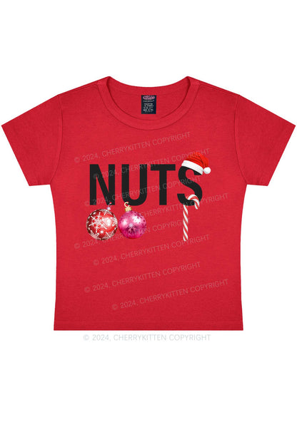 Christmas Nuts Y2K Baby Tee Cherrykitten