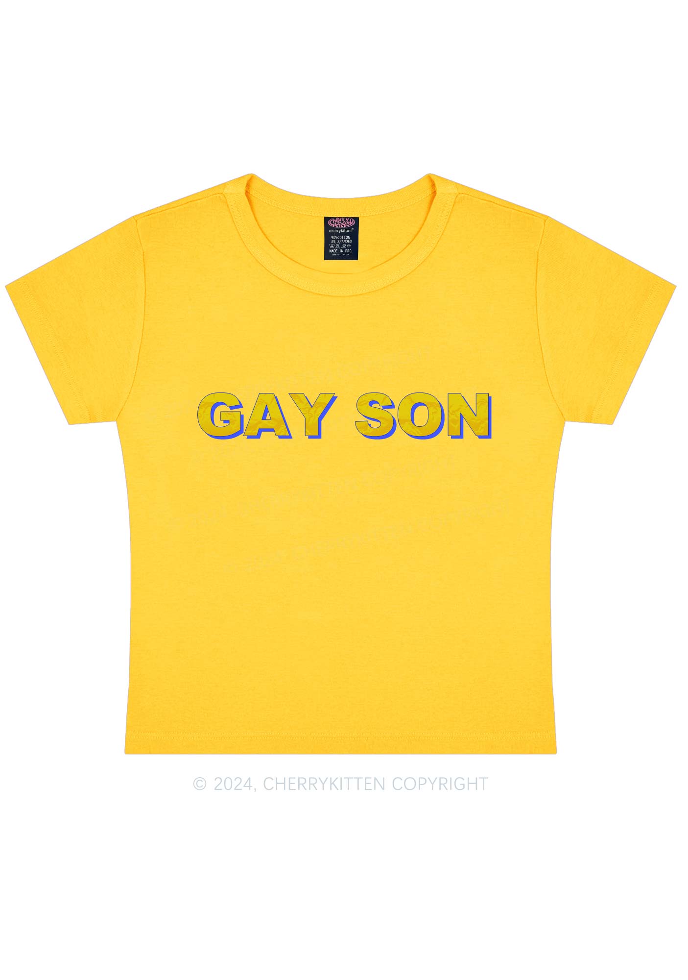 Gay Son Y2K Baby Tee Cherrykitten