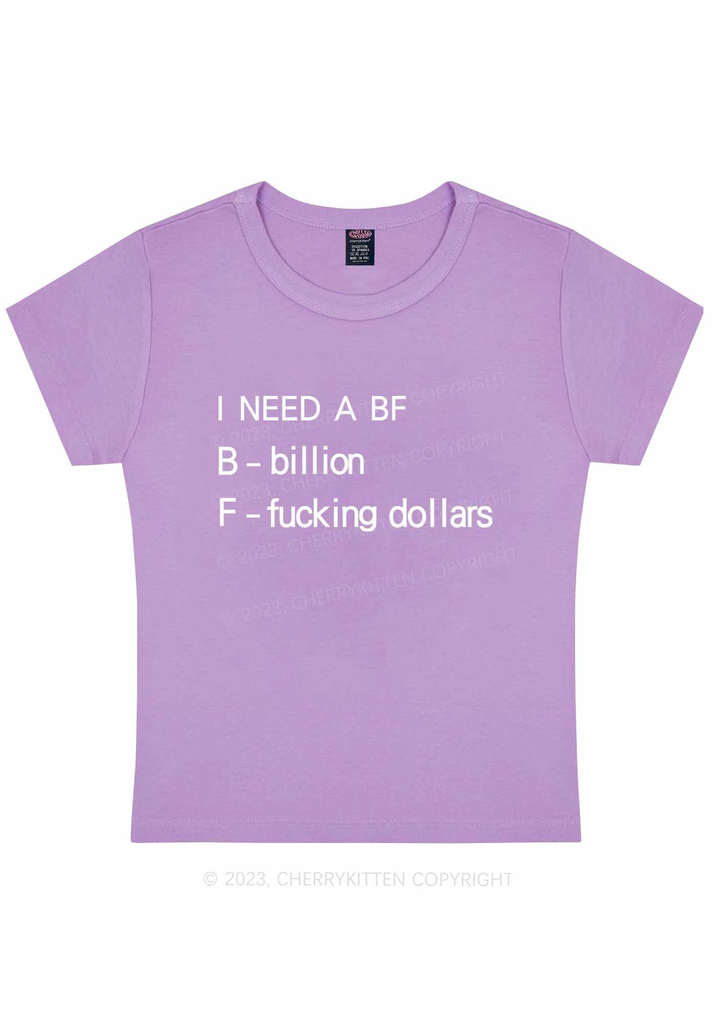 Curvy I Need A BF Y2K Baby Tee Cherrykitten