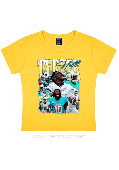 Yellow Hill Y2K Super Bowl Baby Tee Cherrykitten