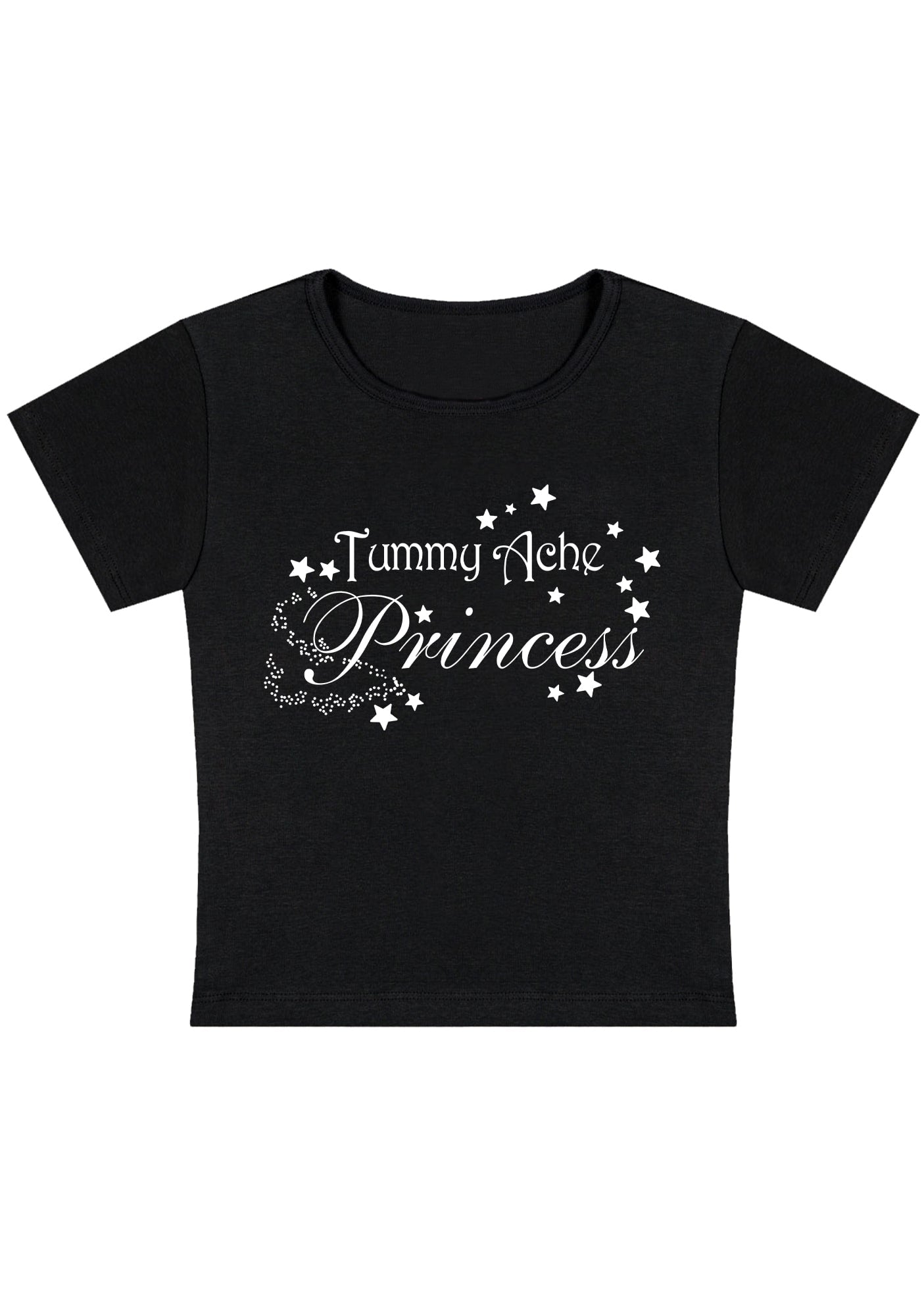 Curvy Tummy Ache Princess Baby Tee