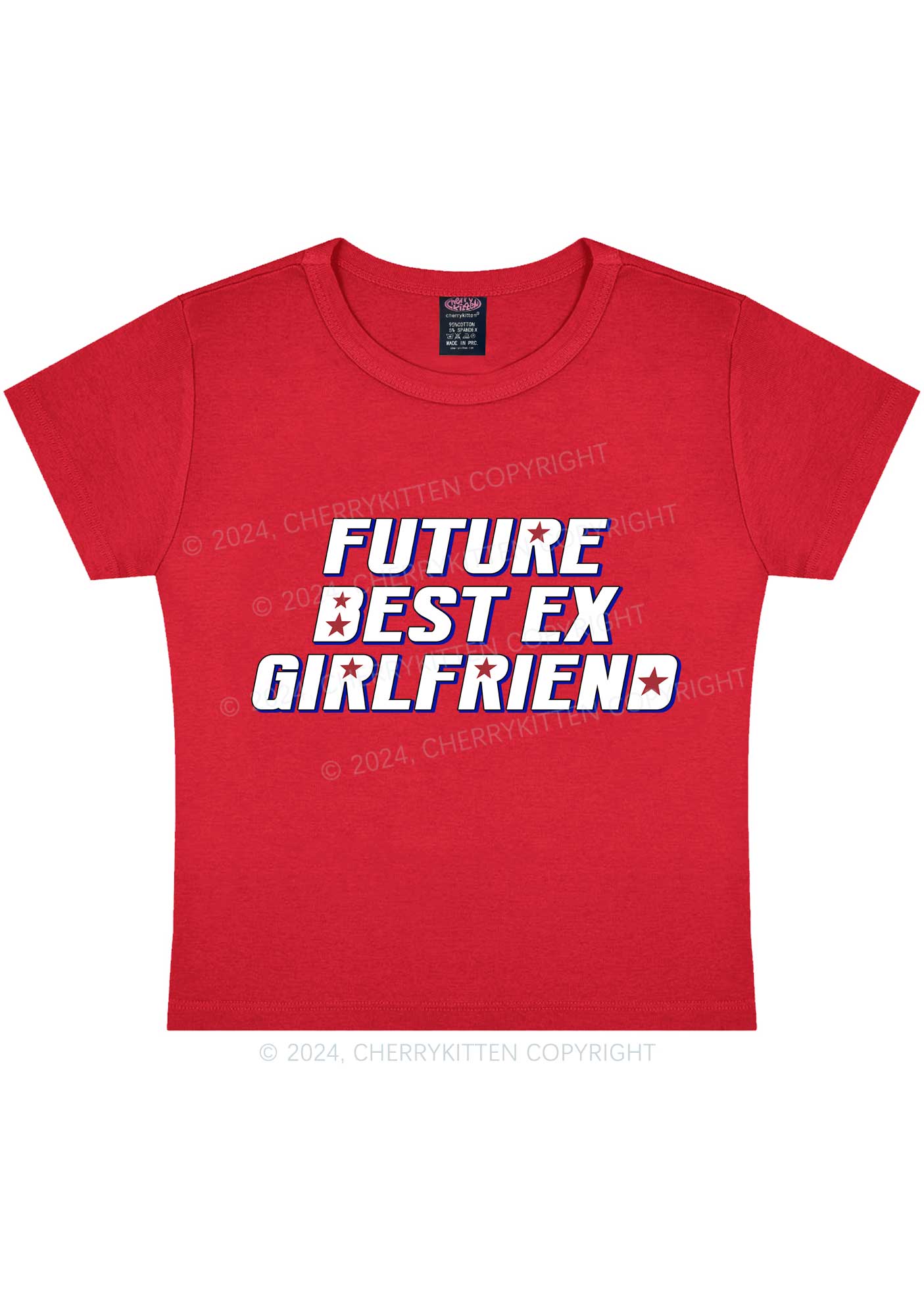 Future Best Ex GF Y2K Baby Tee Cherrykitten