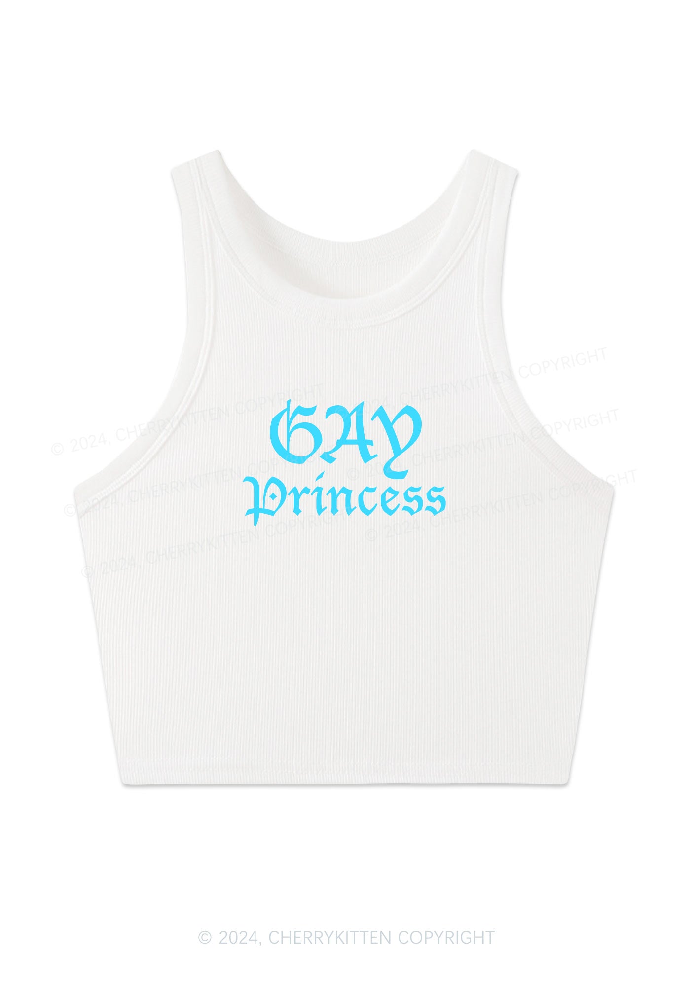 Gay Princess Y2K Crop Tank Top Cherrykitten