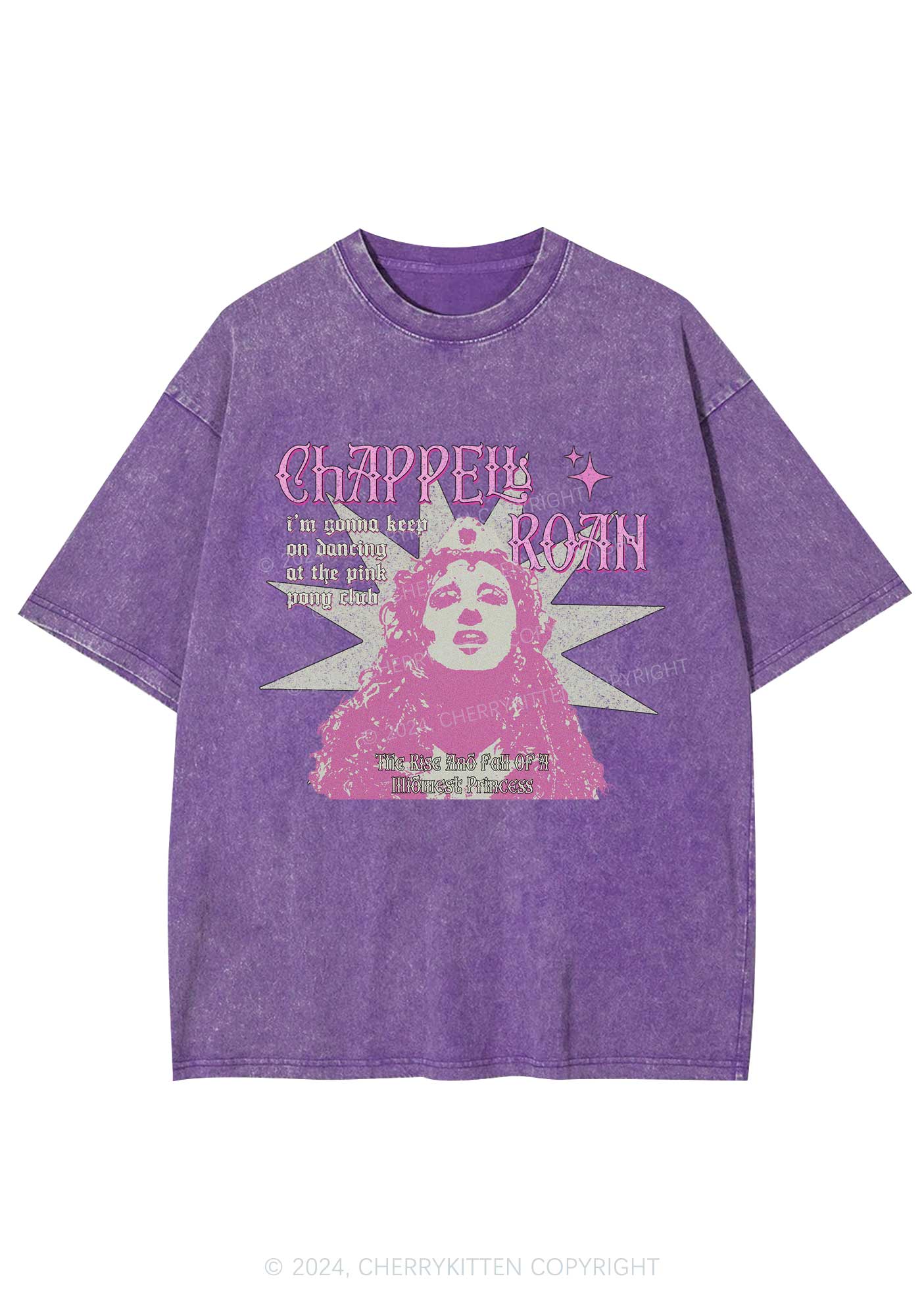 Keep On Dancing Y2K Washed Tee Cherrykitten