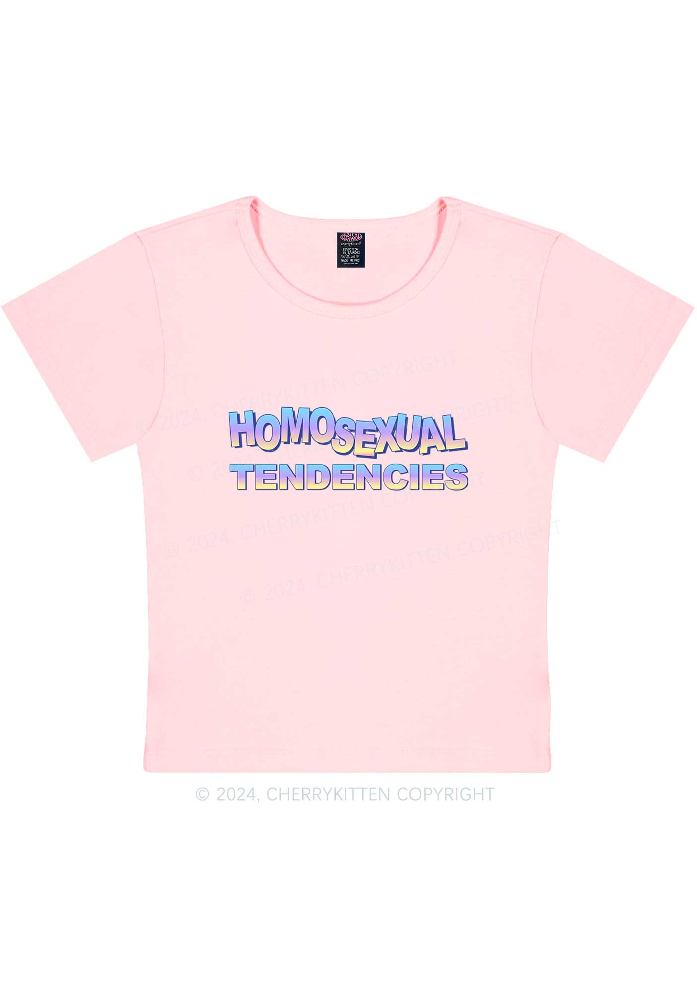 Homosexual Tendencies Y2K Baby Tee Cherrykitten