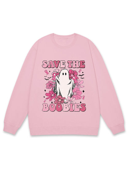 Save The Boobies Halloween Y2K Sweatshirt Cherrykitten