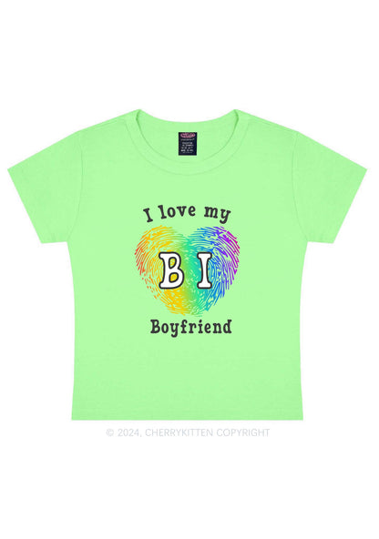 Love My Bi Boyfriend Y2K Baby Tee Cherrykitten