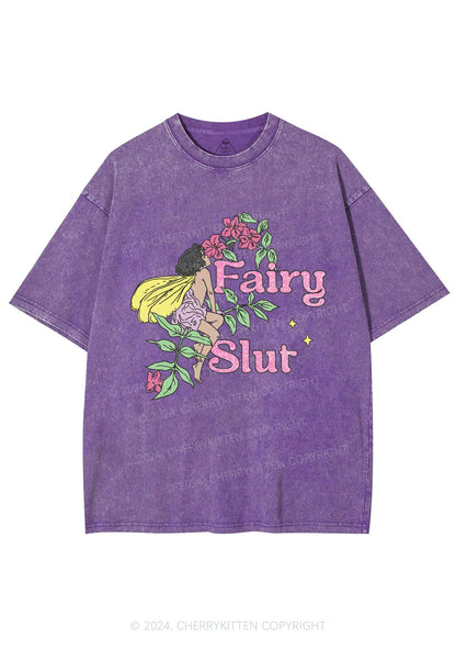 Fairy Slxt Y2K Washed Tee Cherrykitten