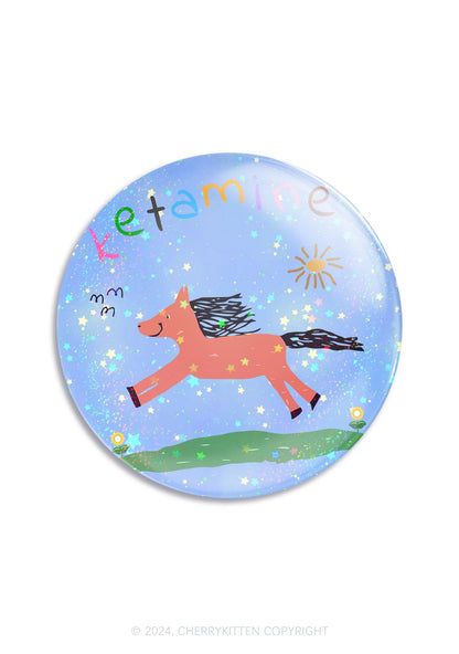 Orange K Pony 1Pc Y2K Pin Cherrykitten